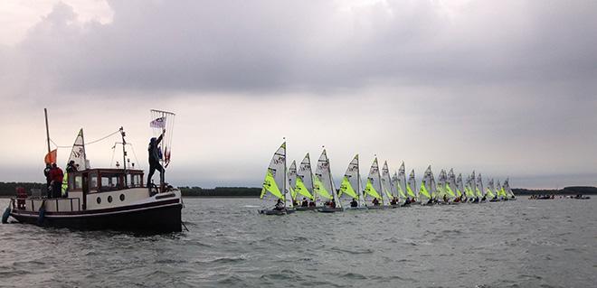 Day 2 start - 2015 RS Feva Eurocup Grand Final  © Frances Peters